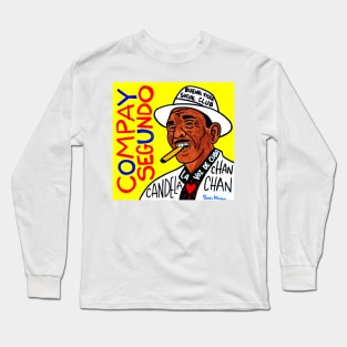 Compay Segundo pop folk art Long Sleeve T-Shirt